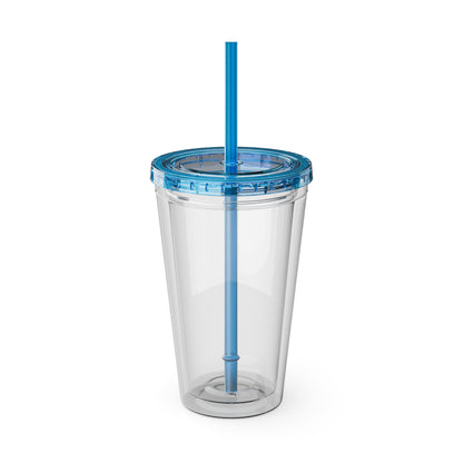 VertMerch Tumbler with Straw, 16oz