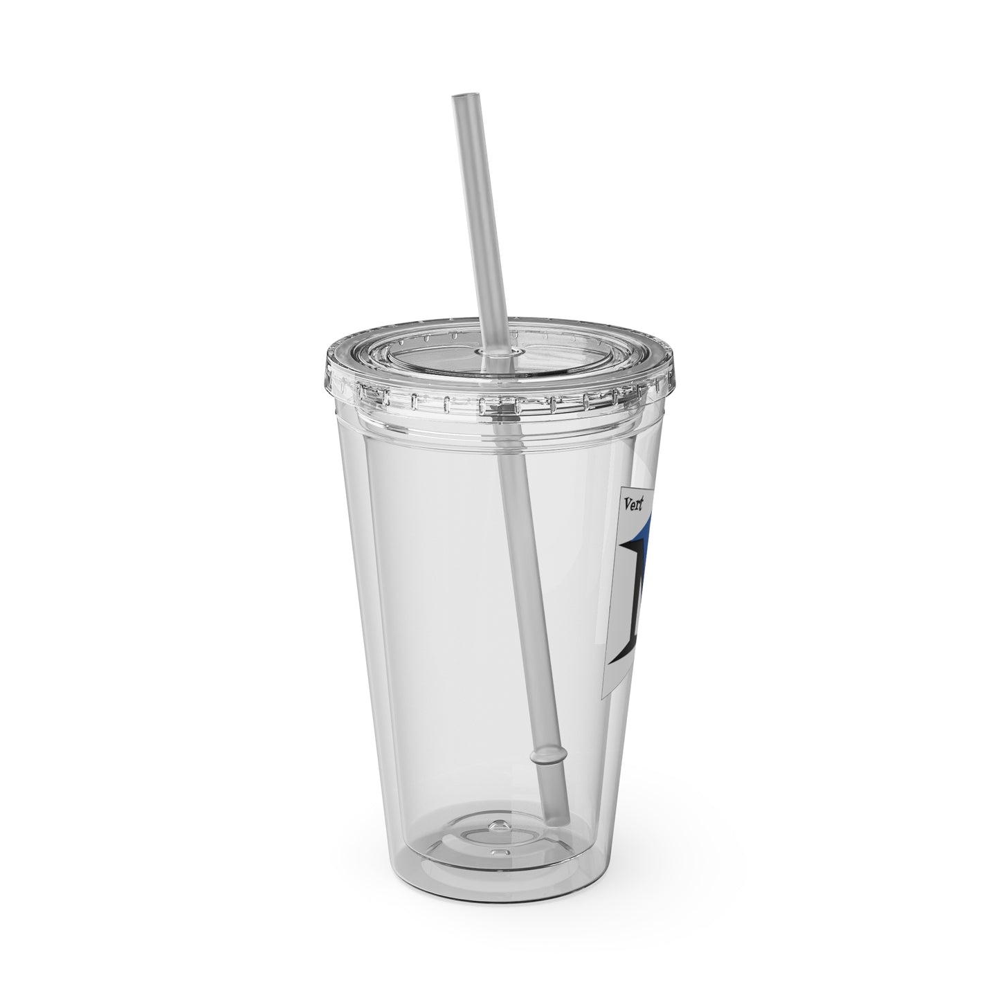 VertMerch Tumbler with Straw, 16oz