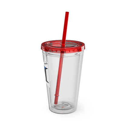 VertMerch Tumbler with Straw, 16oz