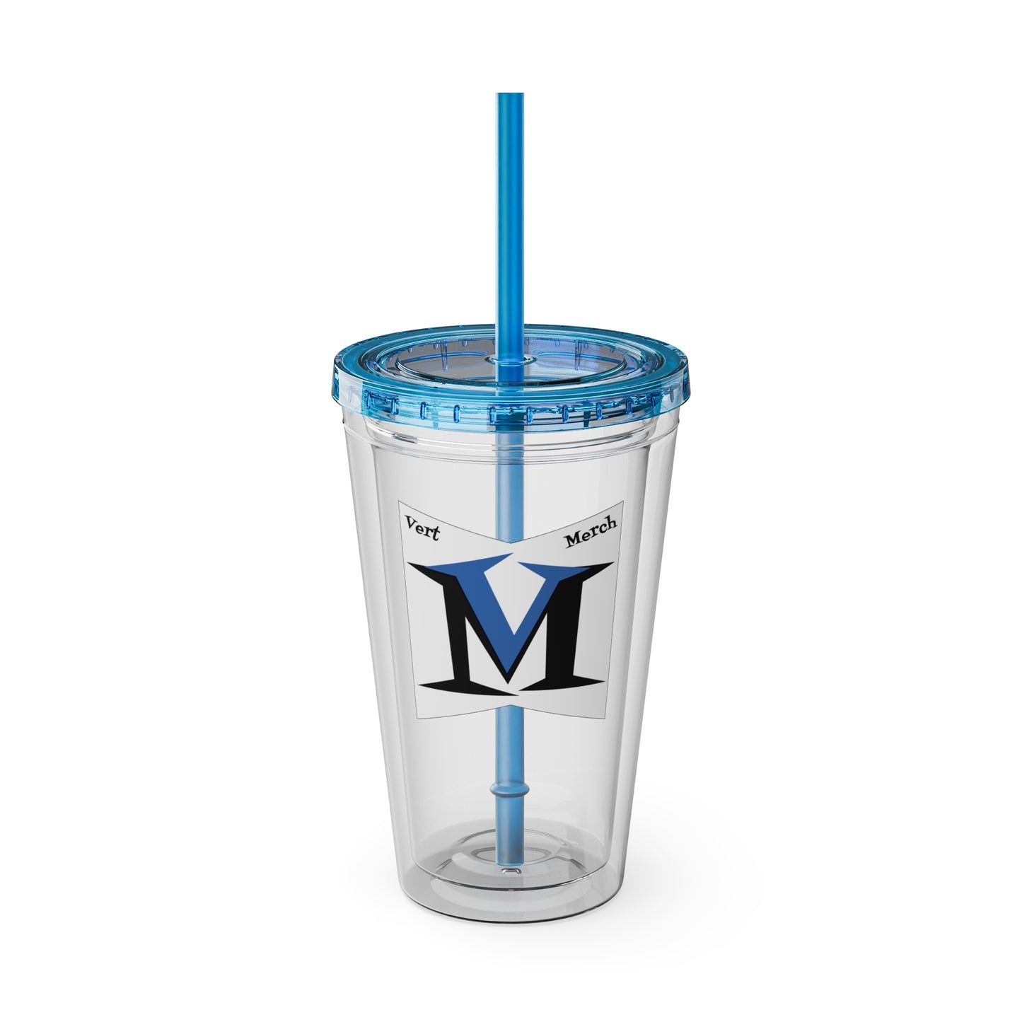 VertMerch Tumbler with Straw, 16oz