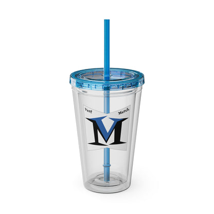 VertMerch Tumbler with Straw, 16oz