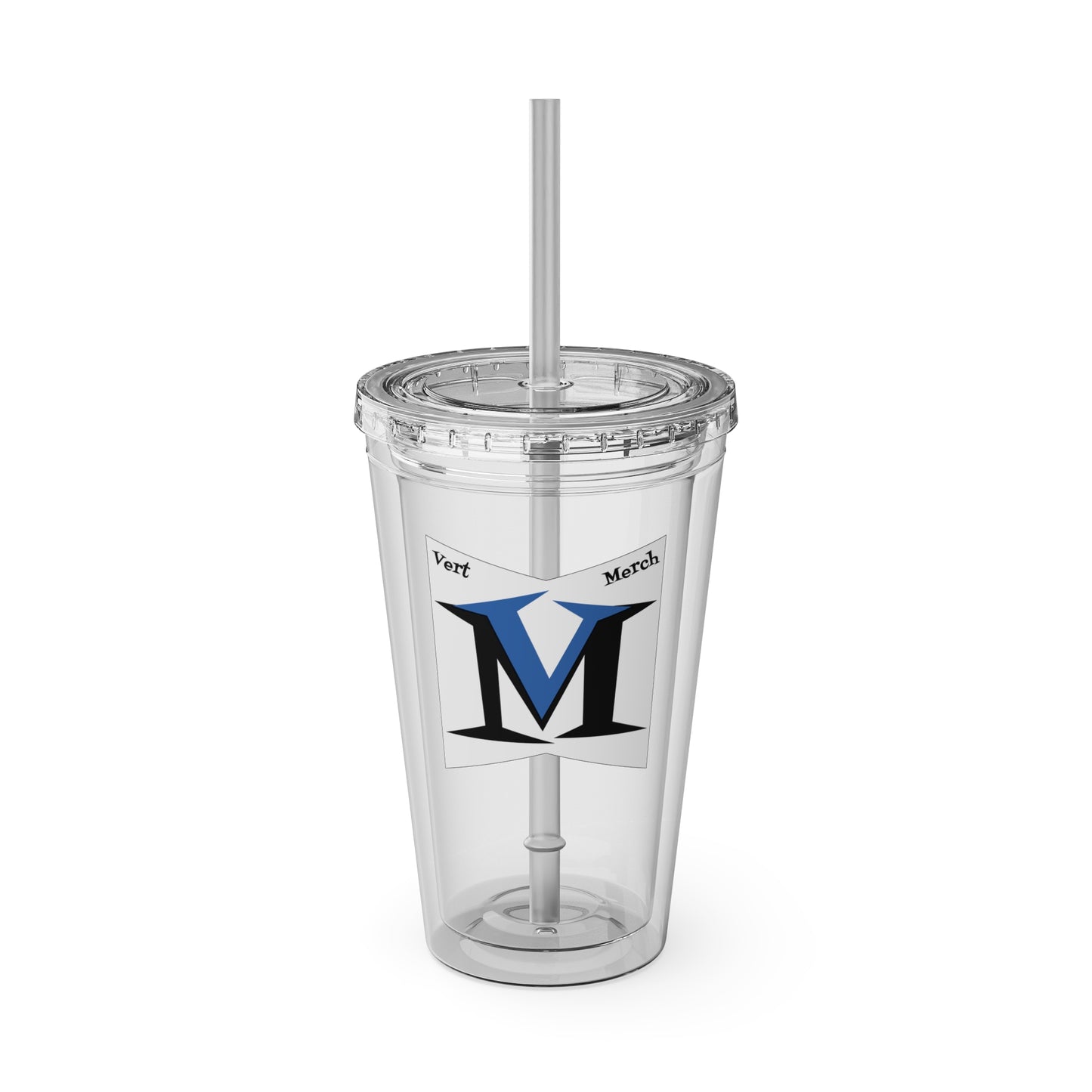 VertMerch Tumbler with Straw, 16oz