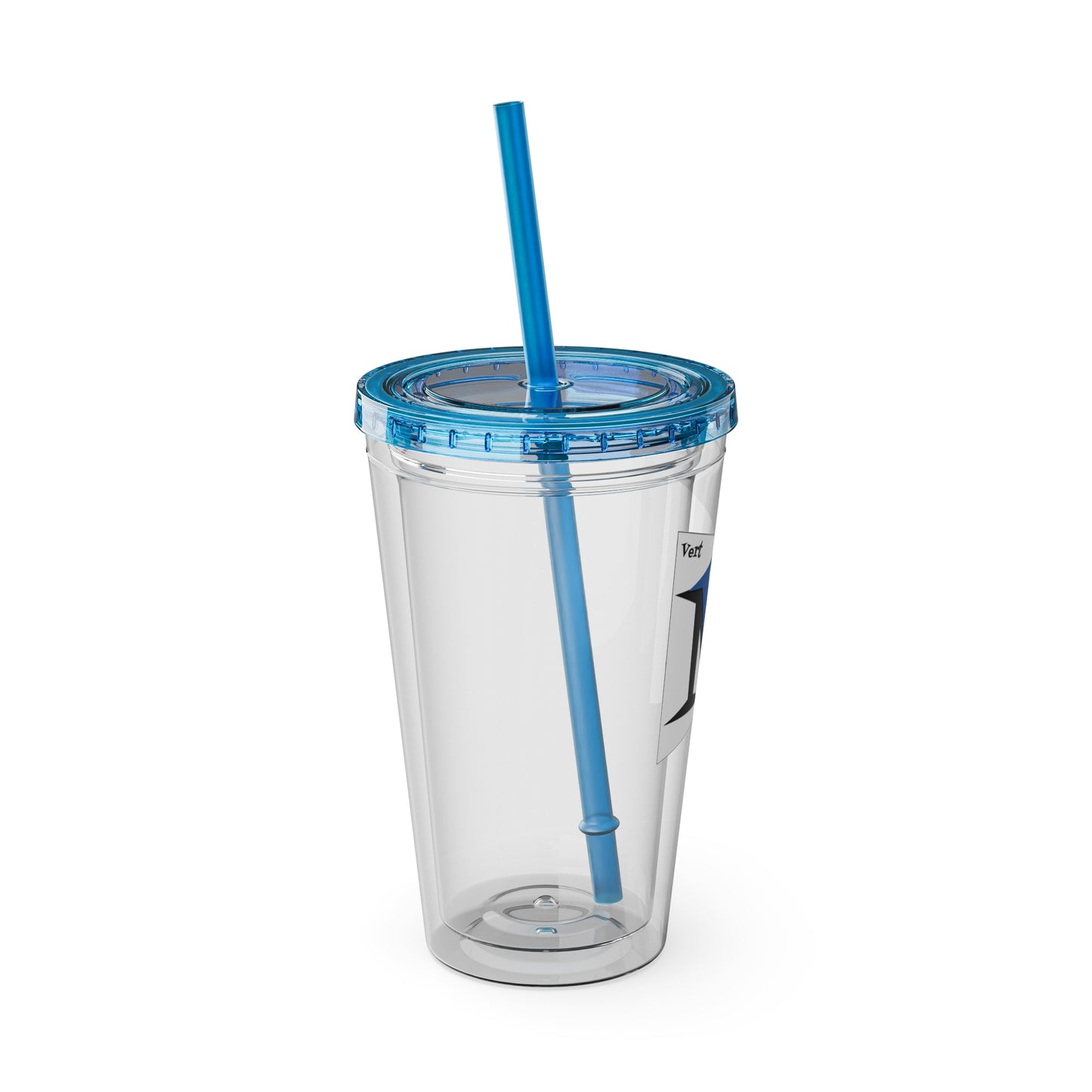 VertMerch Tumbler with Straw, 16oz