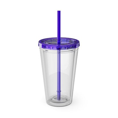 VertMerch Tumbler with Straw, 16oz