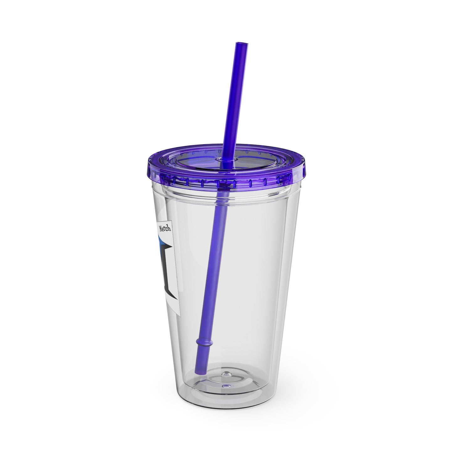 VertMerch Tumbler with Straw, 16oz