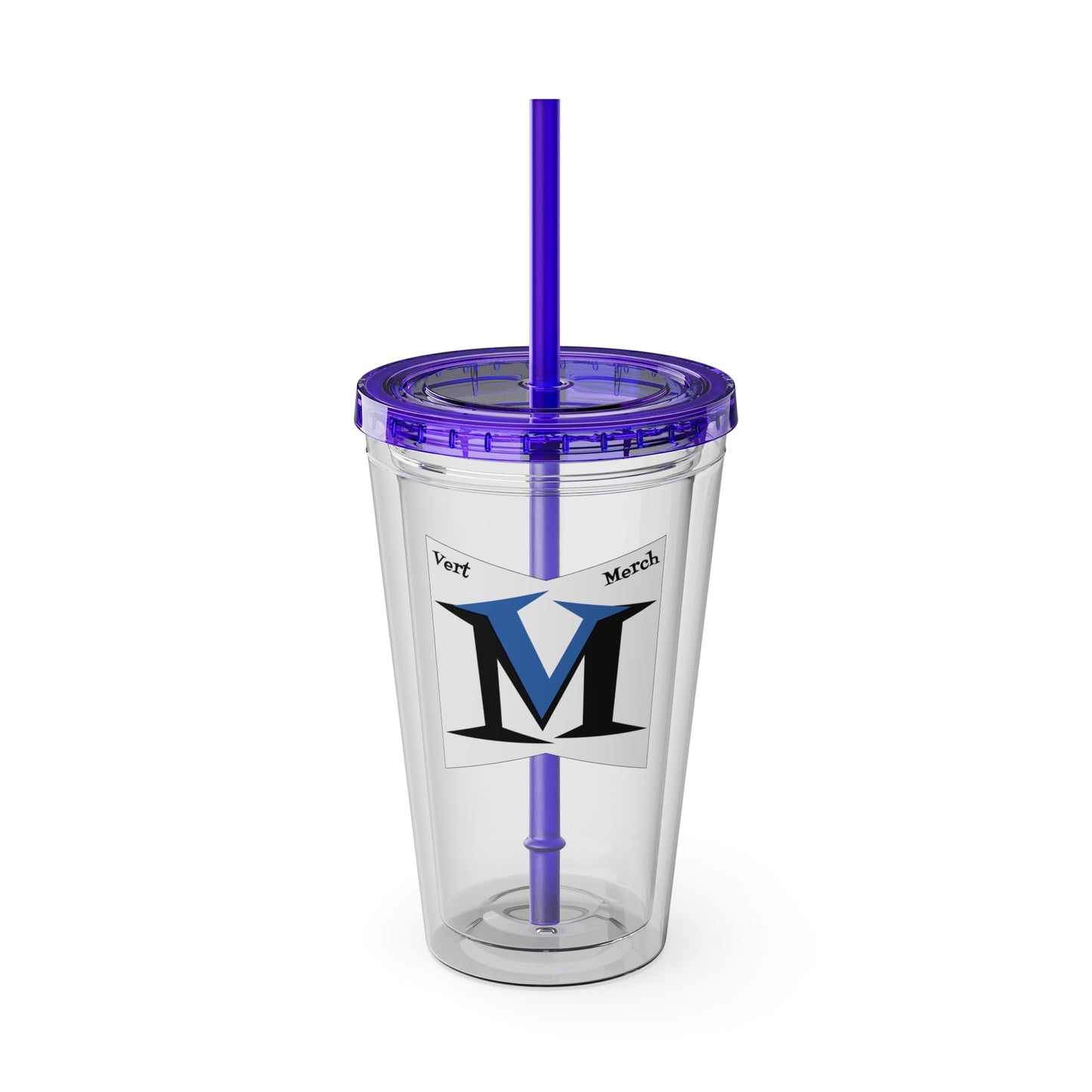 VertMerch Tumbler with Straw, 16oz