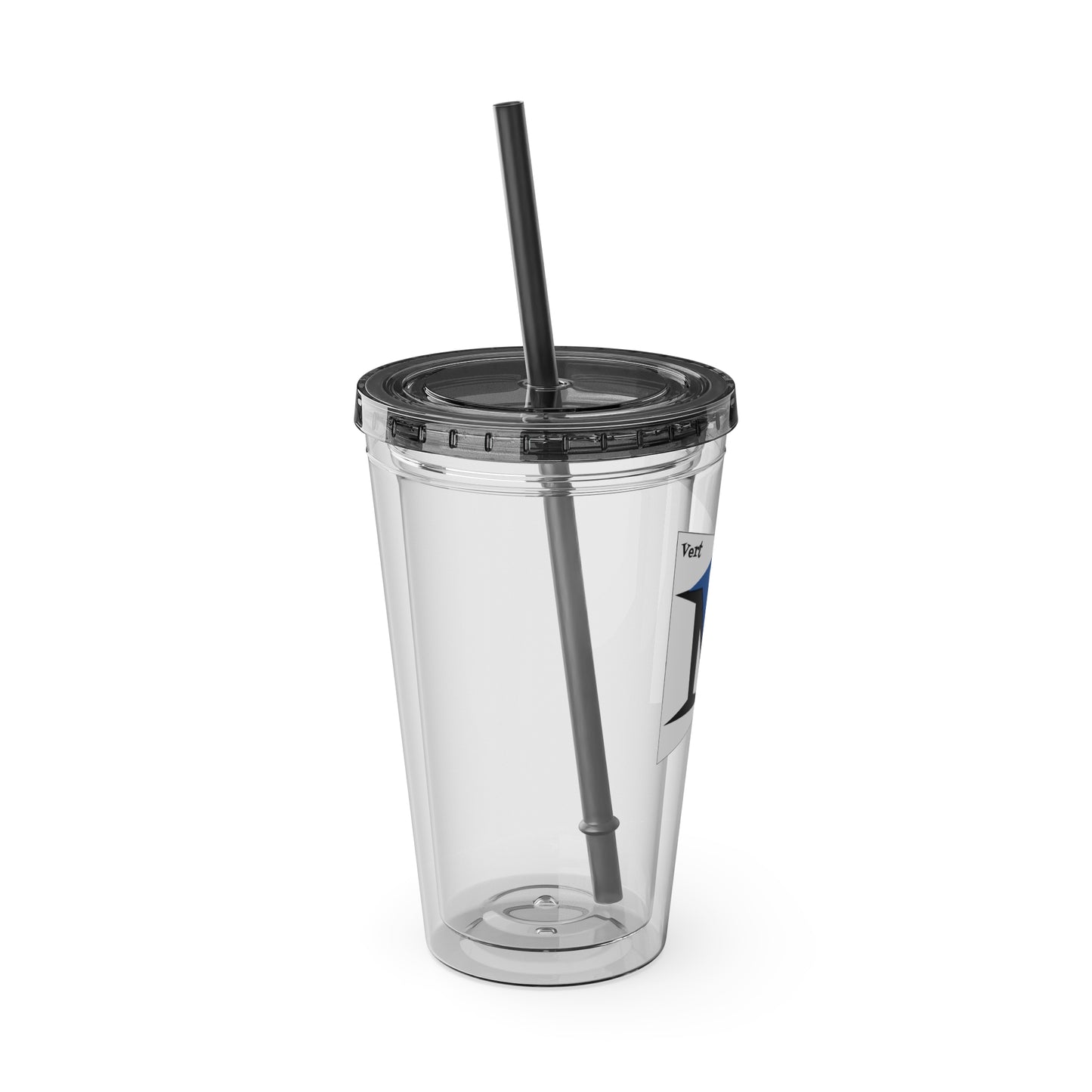 VertMerch Tumbler with Straw, 16oz