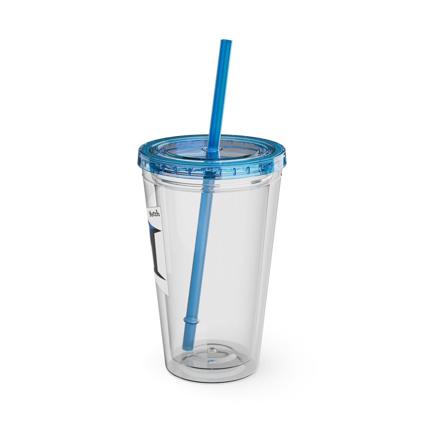 VertMerch Tumbler with Straw, 16oz